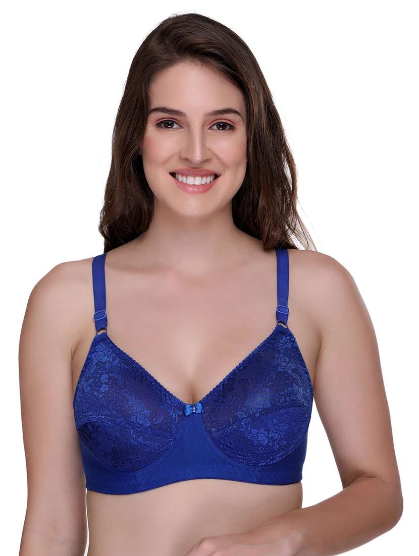 women pack of 2 self-designed regular bra - 21141492 -  Standard Image - 2