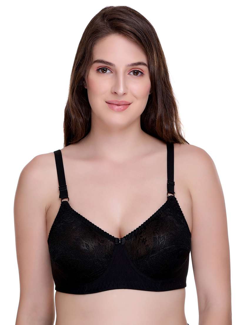 women pack of 2 self-designed regular bra - 21141507 -  Standard Image - 2