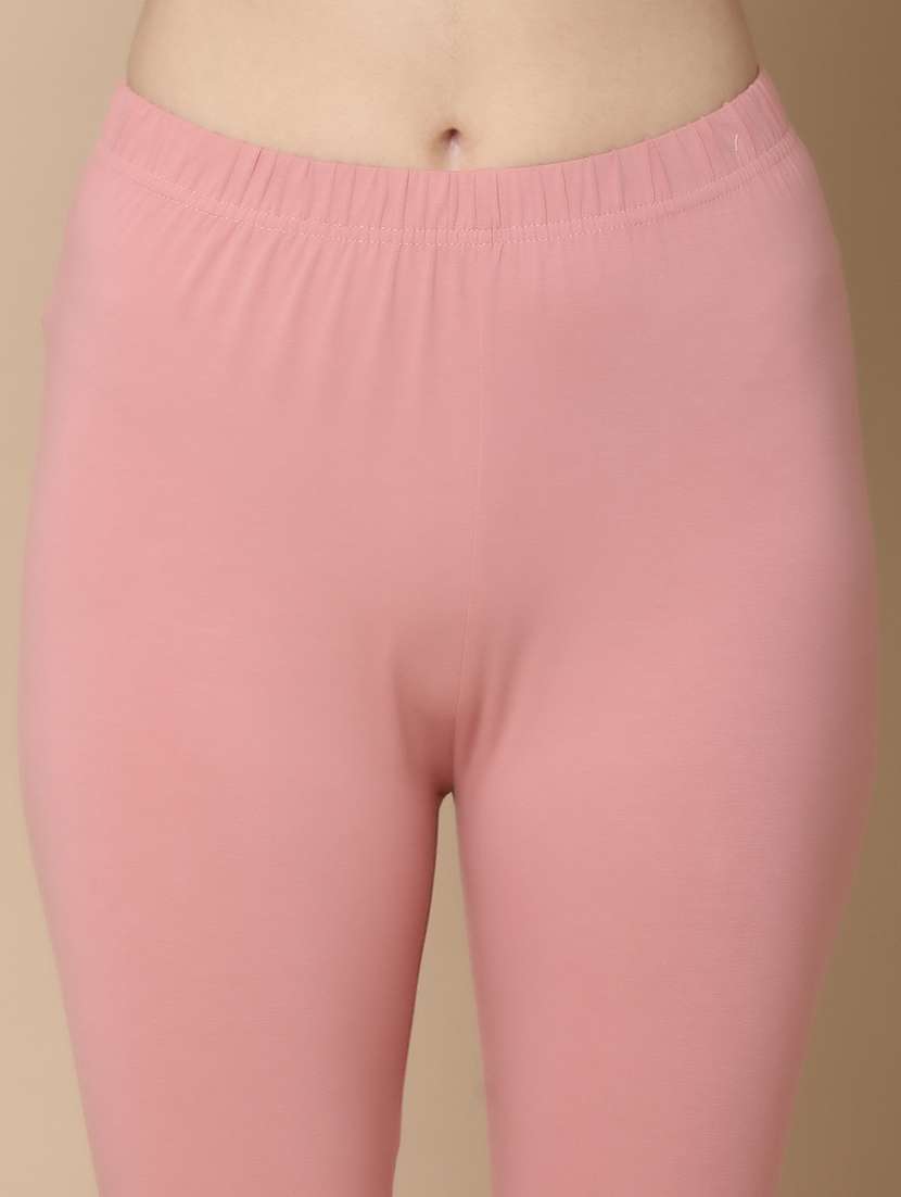 women pink cotton leggings - 21142455 -  Standard Image - 7