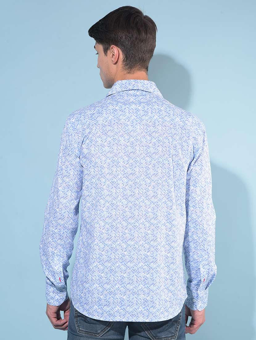 Men Collared Long Sleeve Casual Shirt - 21142689 -  Standard Image - 2