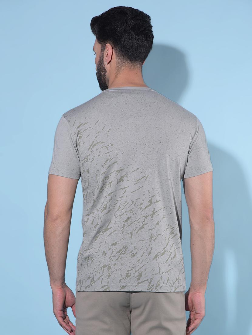 grey all over print t-shirt - 21142741 - Standard Image - 2