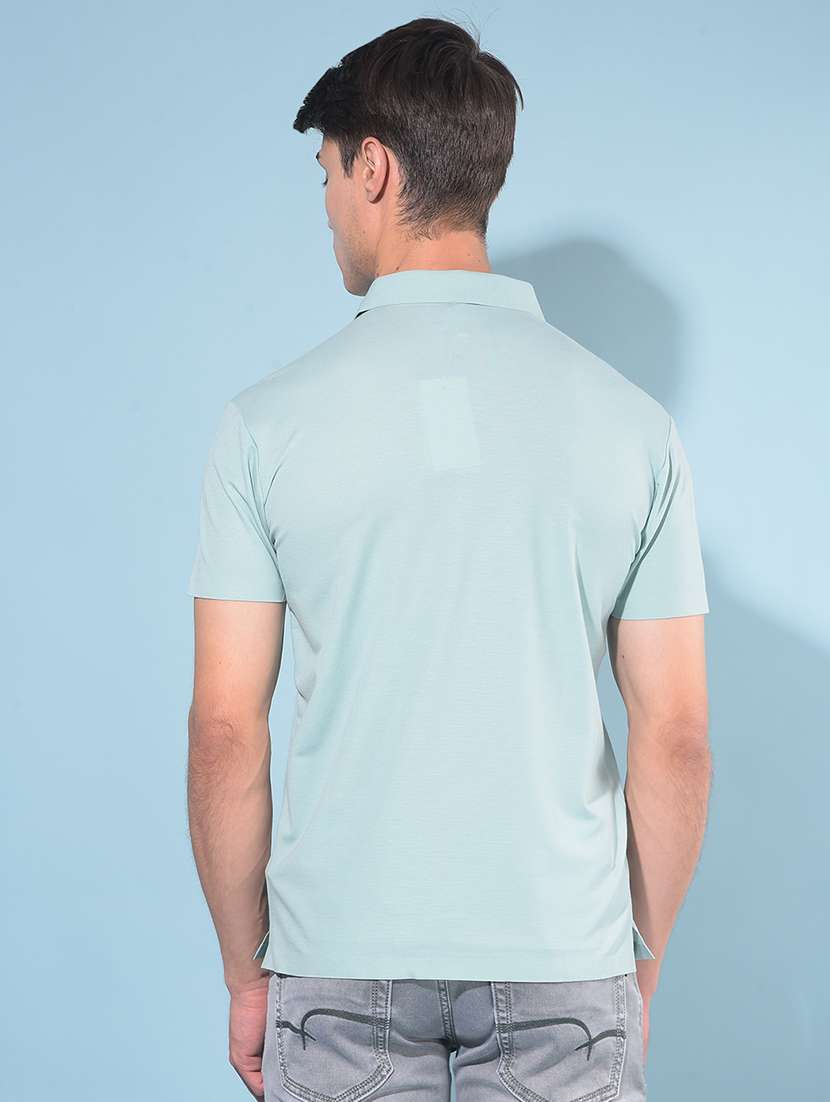solid green polo t-shirt - 21142766 -  Standard Image - 2