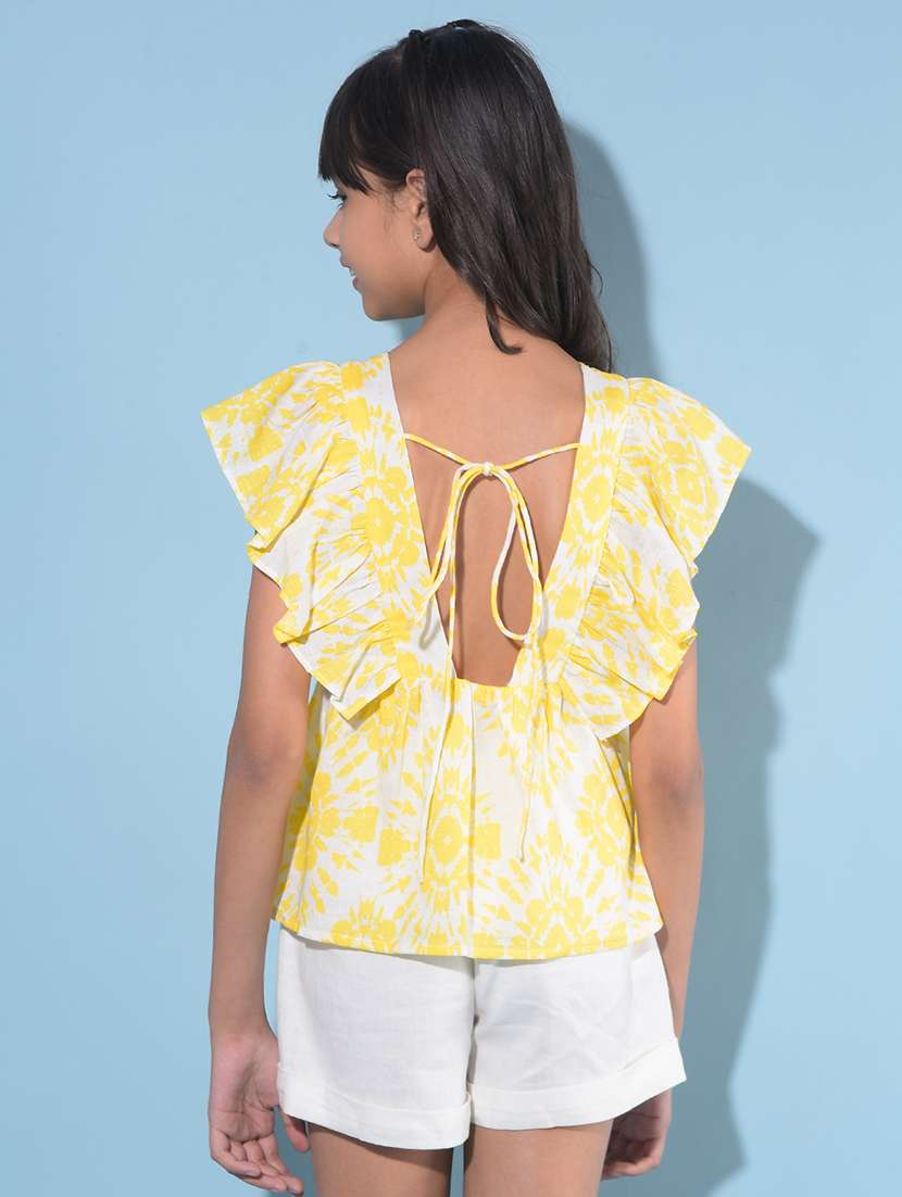 white floral printed top  - 21142809 -  Standard Image - 2