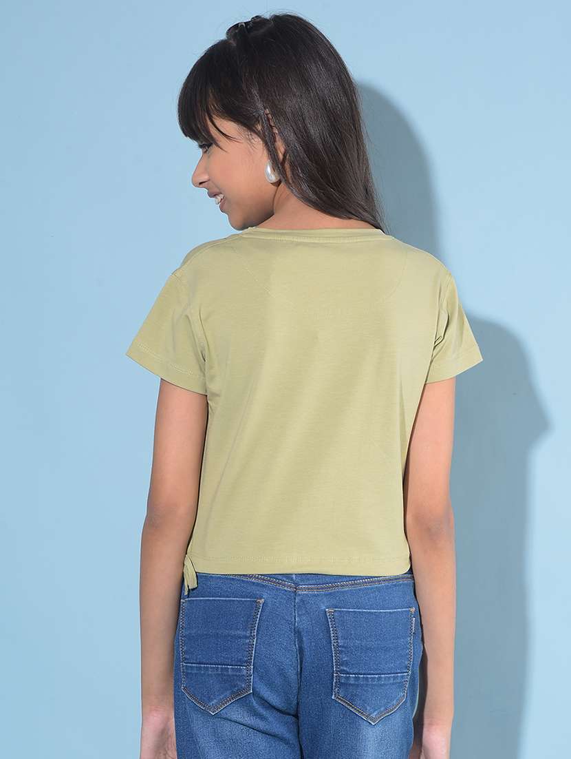 neo mint cotton chest print tee - 21142819 -  Standard Image - 2