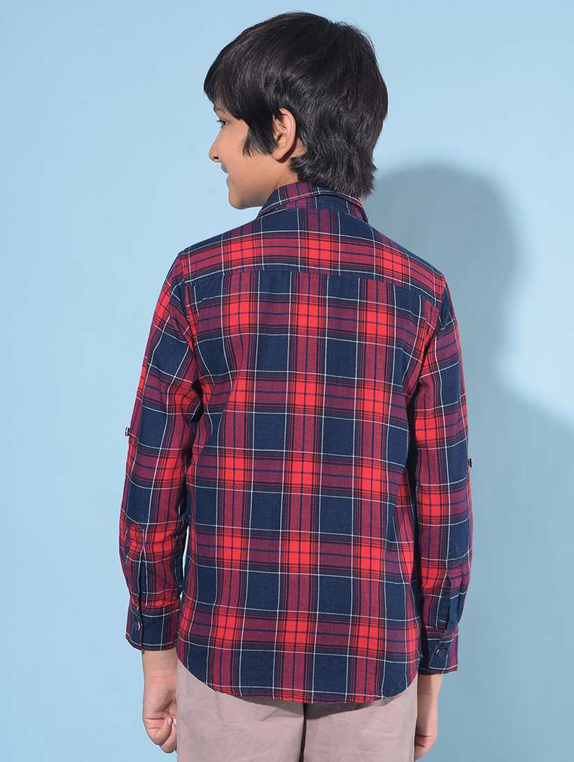 boys checkered cotton shirt - 21142828 -  Standard Image - 2