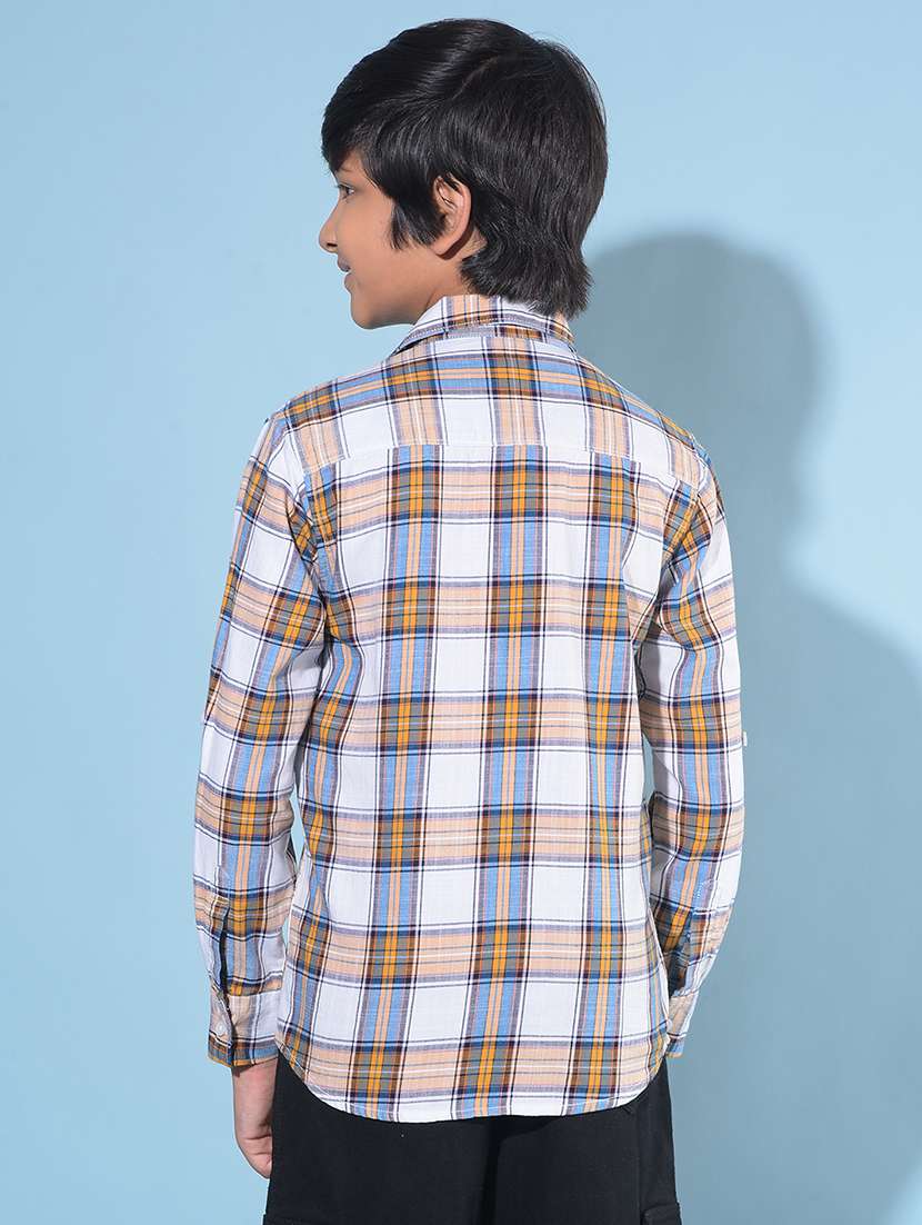 boys checkered cotton shirt - 21142829 - Standard Image - 2