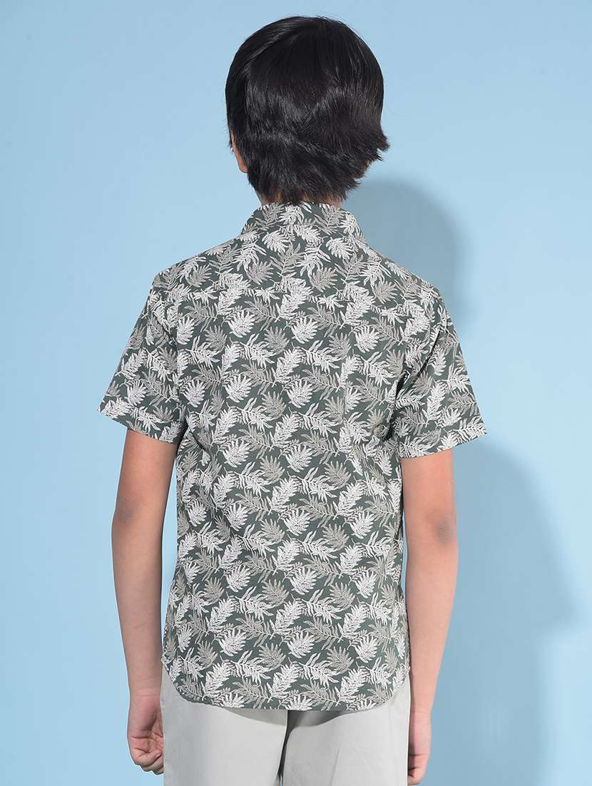 olive cotton shirt - 21142837 -  Standard Image - 2