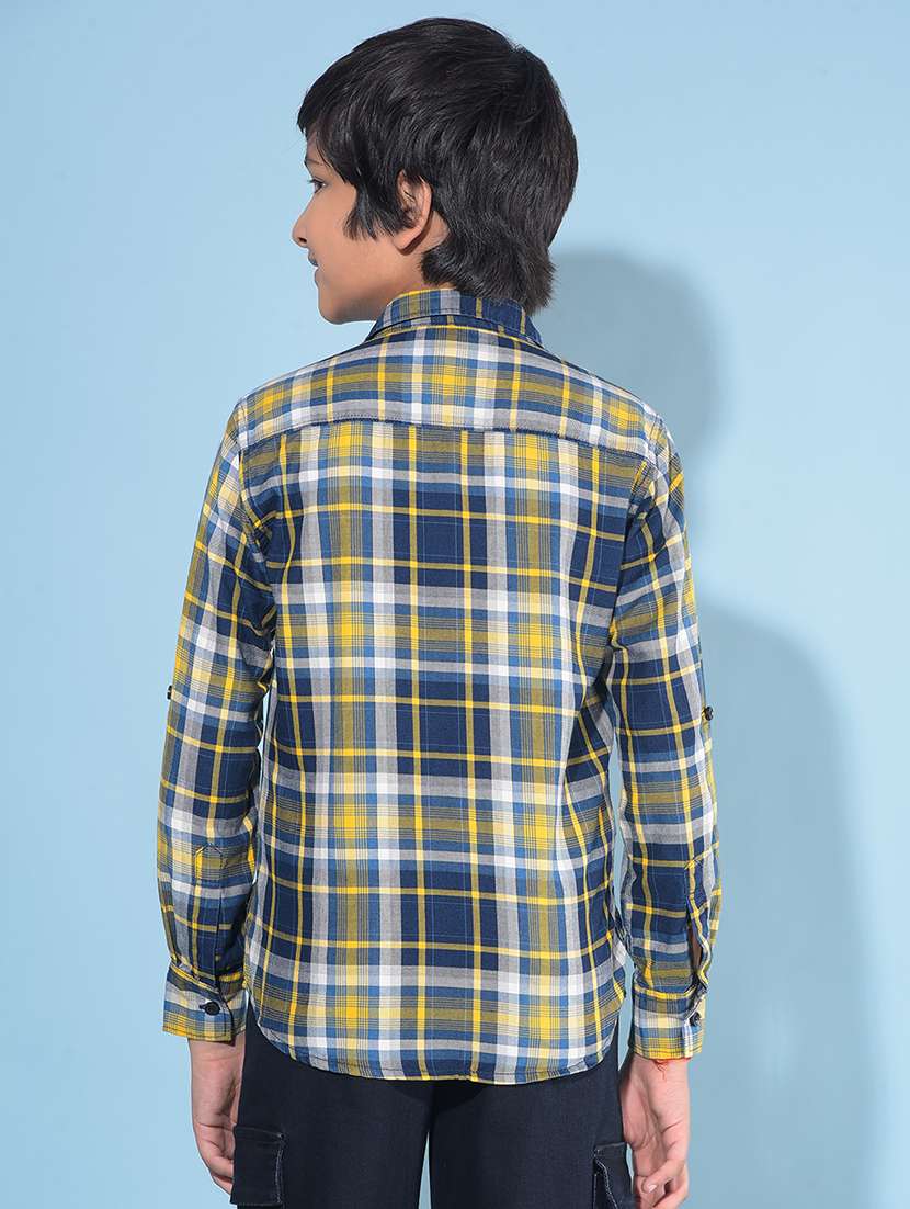 boys checkered cotton shirt - 21142846 -  Standard Image - 2