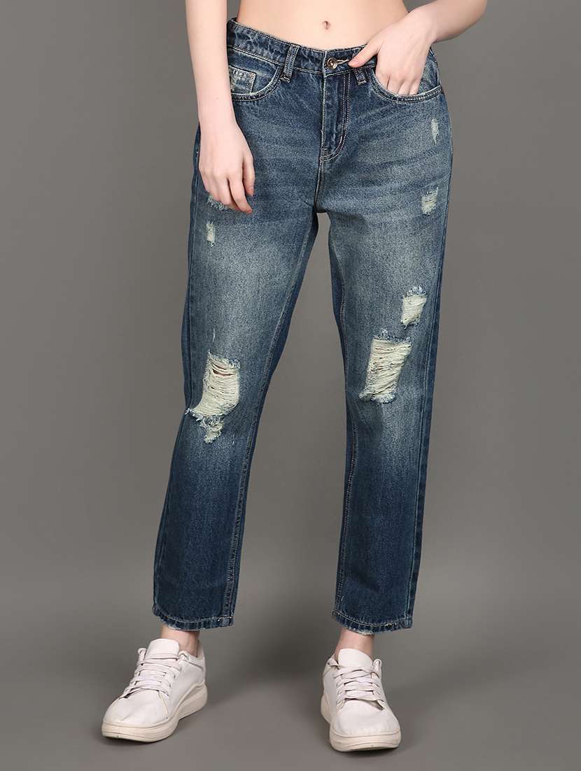 women blue denim jeans