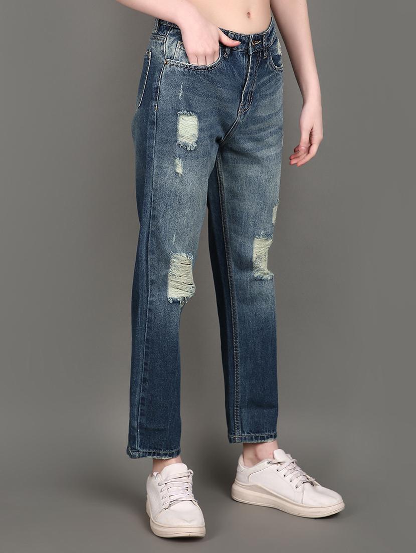 women blue denim jeans - 21143373 - Standard Image - 2
