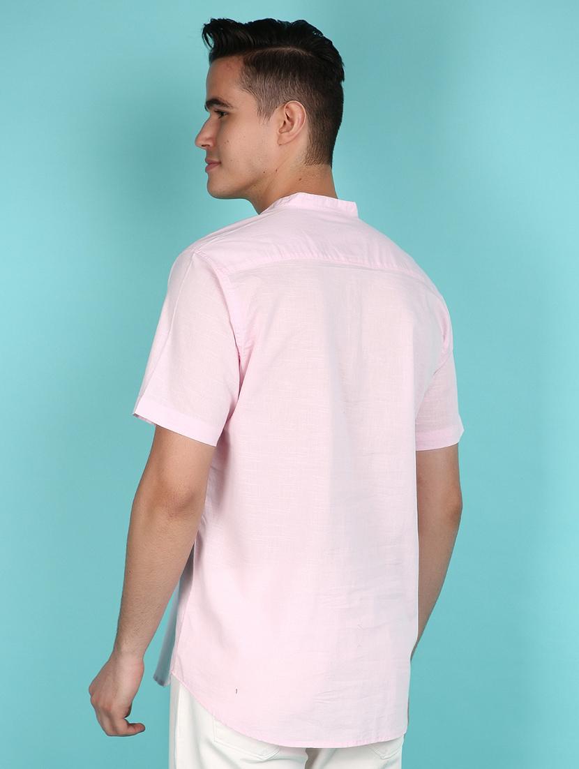 pink cotton casual shirt - 21143403 - Standard Image - 2