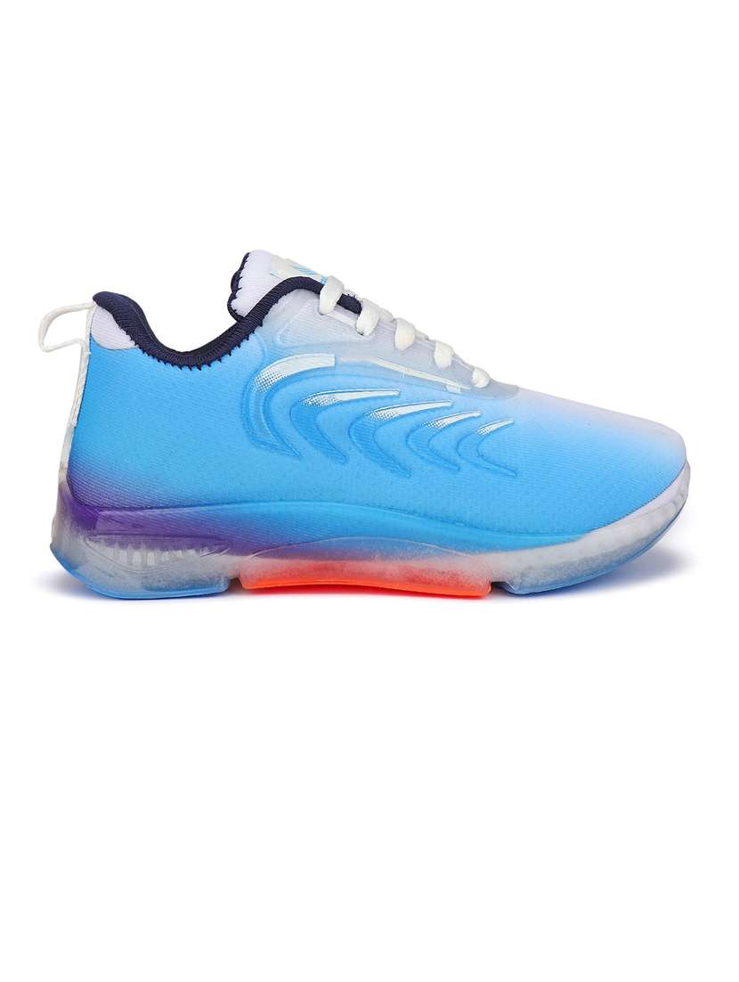 blue lace up sports shoes - 21143553 -  Standard Image - 2