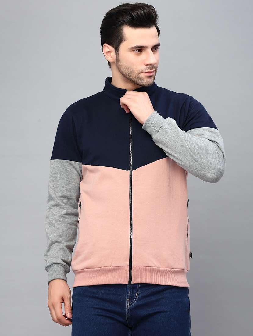 peach fleece casual jacket