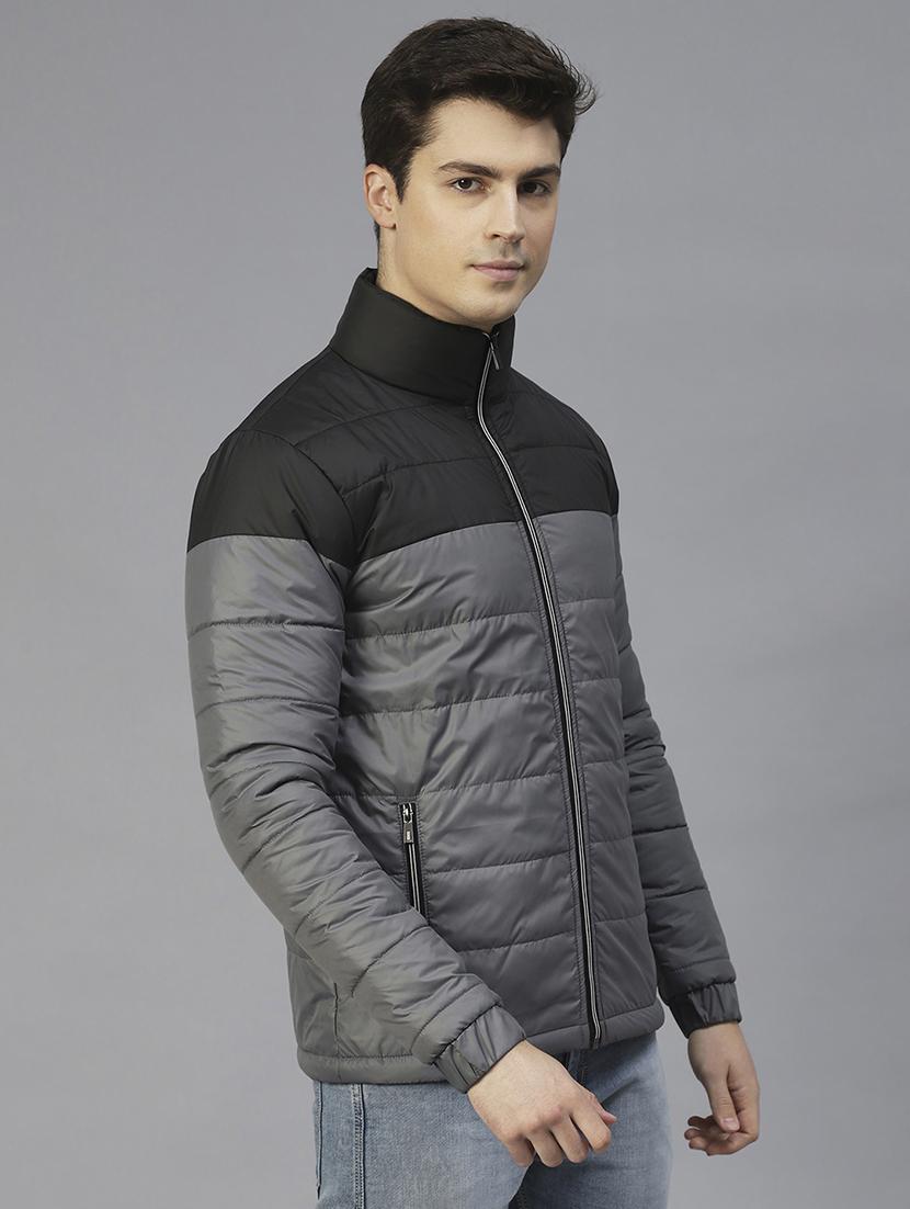 men color block quilted jacket - 21143609 - Standard Image - 2