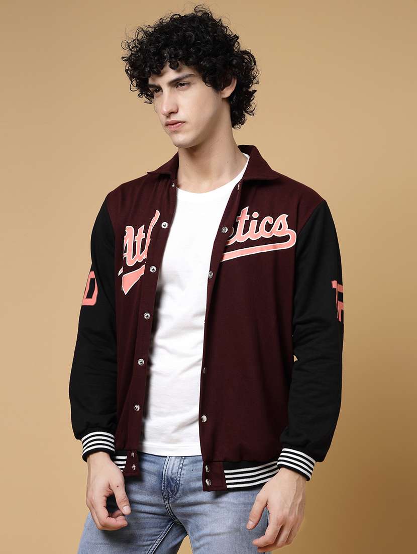 men color block varsity jacket - 21143621 - Standard Image - 2