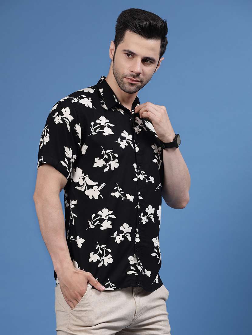 men printed casual shirt - 21143629 - Standard Image - 2
