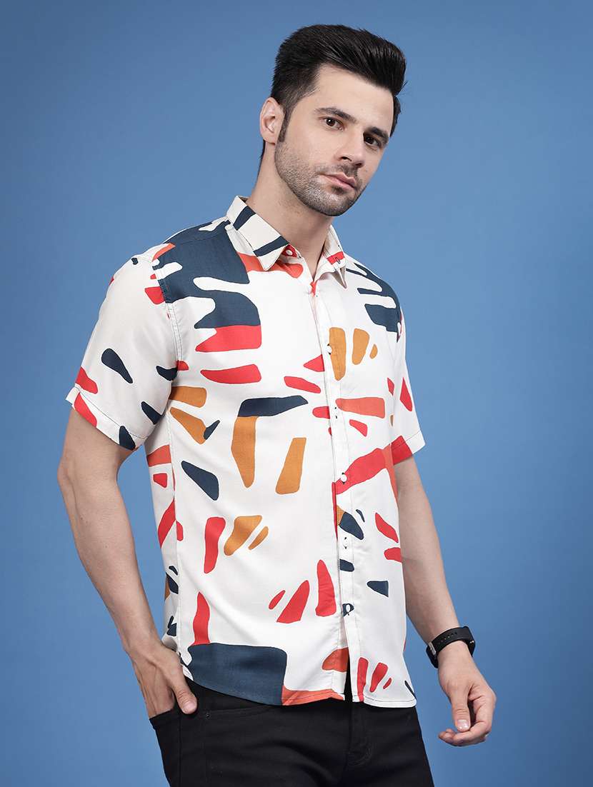 men printed casual shirt - 21143633 -  Standard Image - 2