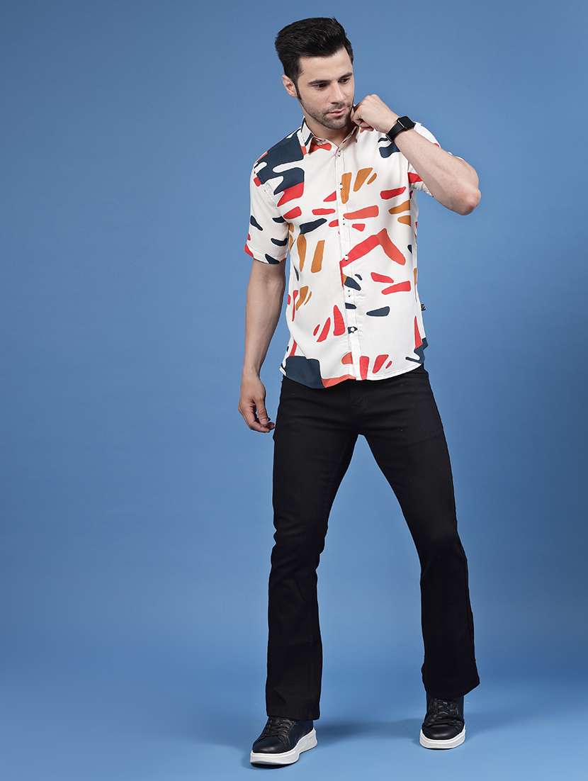men printed casual shirt - 21143633 -  Standard Image - 7