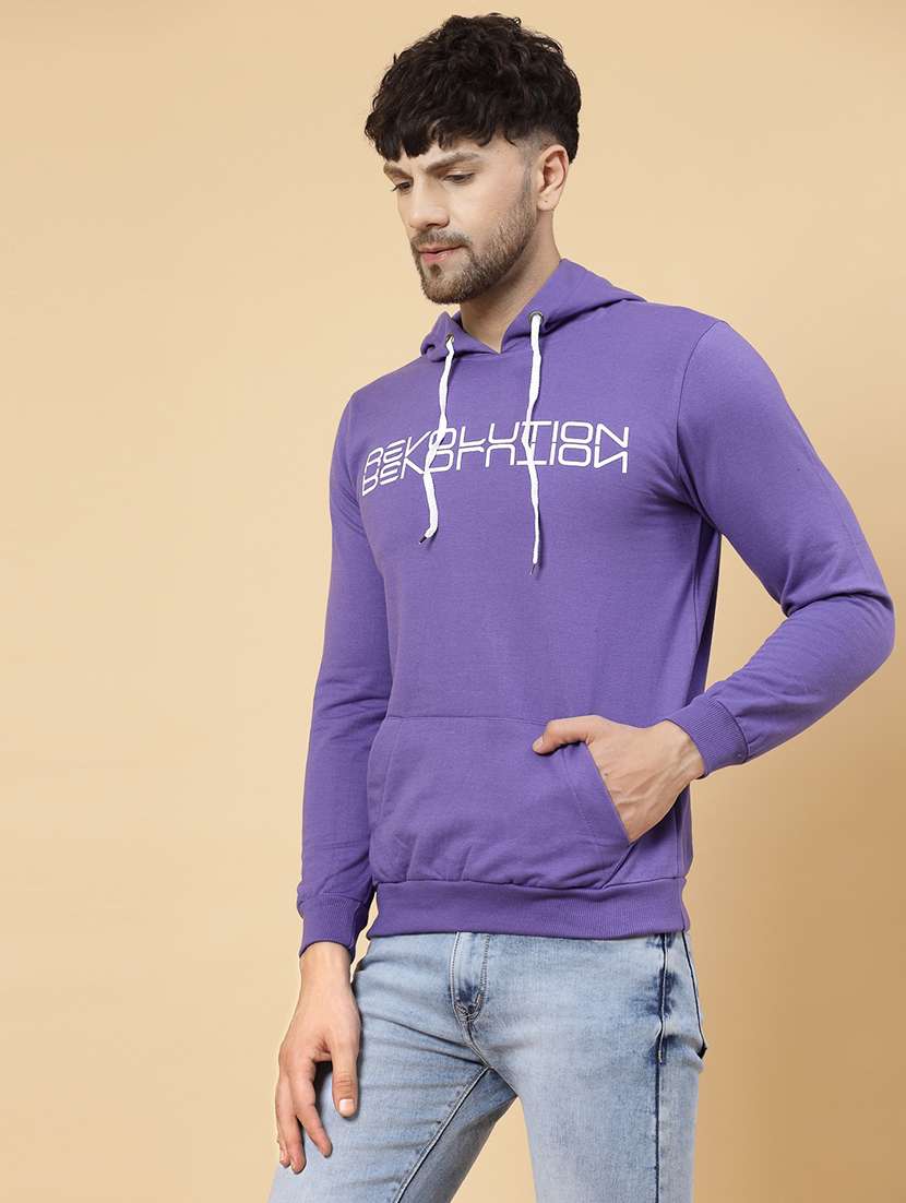 men printed hood neck sweatshirt - 21143693 - Standard Image - 2