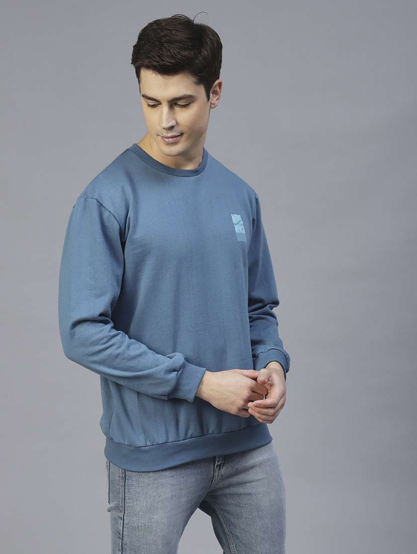 men long sleeves front & back print sweatshirt - 21143717 - Standard Image - 2