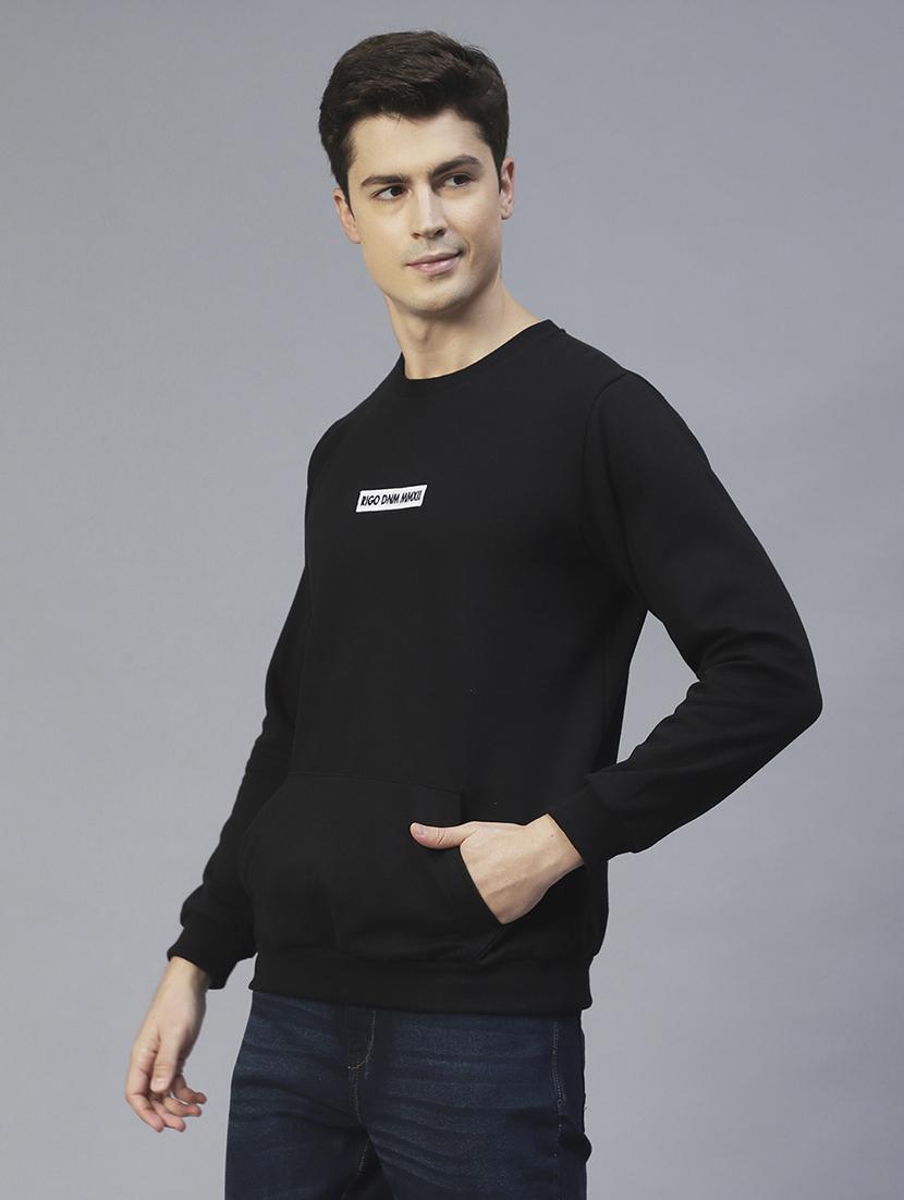 men long sleeves chest print sweatshirt - 21143718 - Standard Image - 2