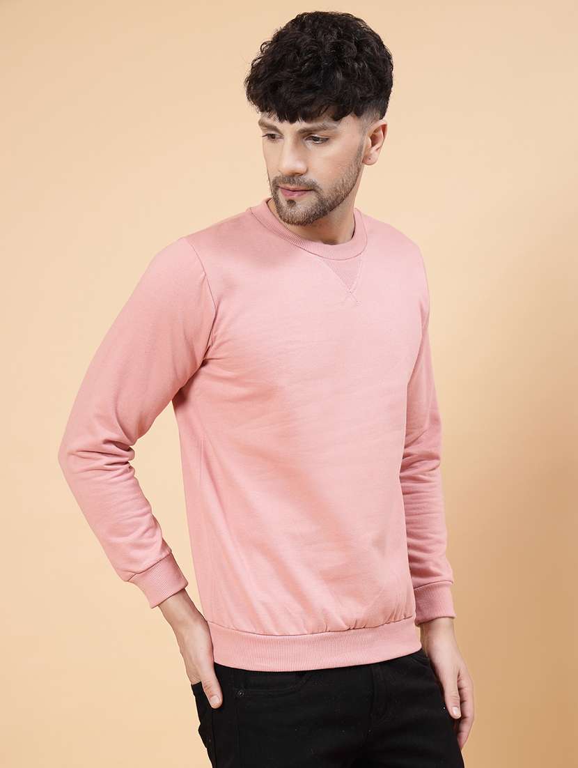 peach fleece back print sweatshirt - 21143721 - Standard Image - 2