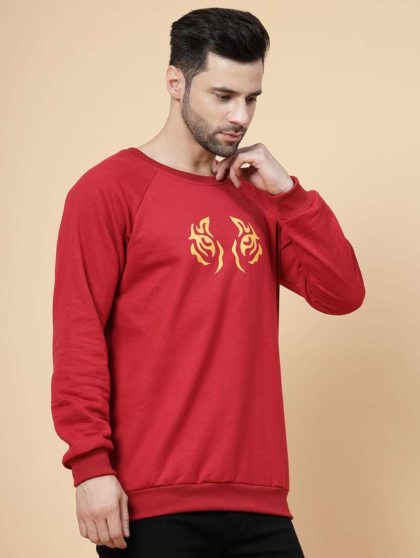 men long sleeves front & back print sweatshirt - 21143723 - Standard Image - 2