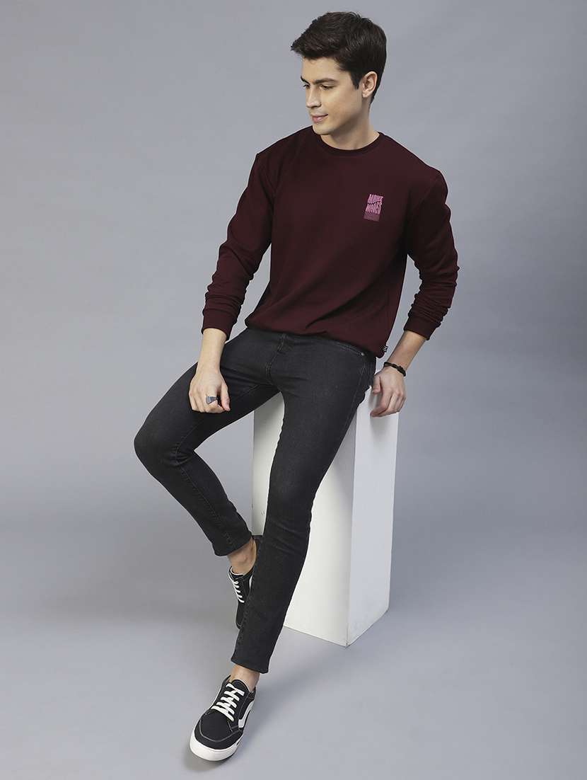men long sleeves front & back print sweatshirt - 21143727 - Standard Image - 2