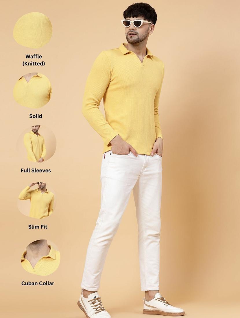 yellow cotton plain tshirt - 21143775 - Standard Image - 7