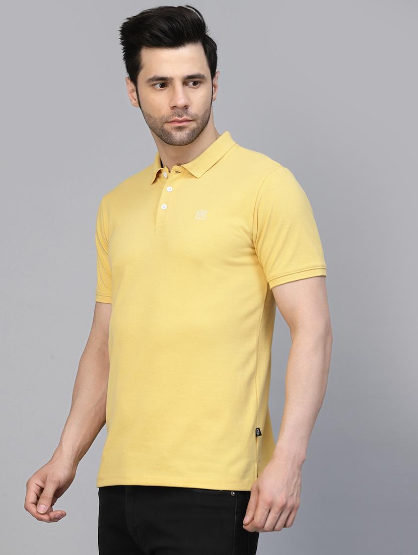 yellow cotton plain tshirt - 21143795 - Standard Image - 2
