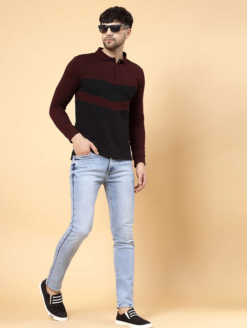 men color block polo t-shirt - 21143832 - Standard Image - 7