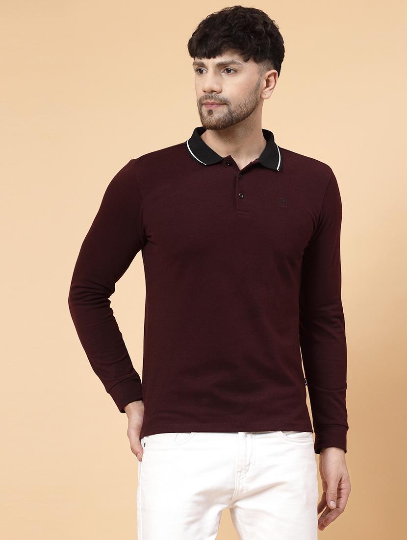 men solid polo t-shirt - 21143833 - Zoom Image - 0