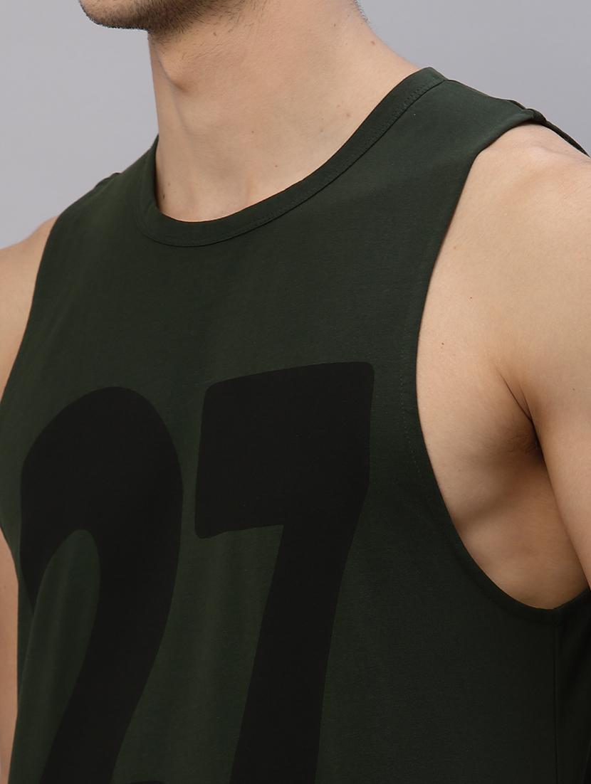 men printed sleeveless vest - 21143890 - Standard Image - 7