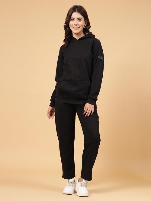 women solid active wear co-ord set - 21144012 - Standard Image - 0