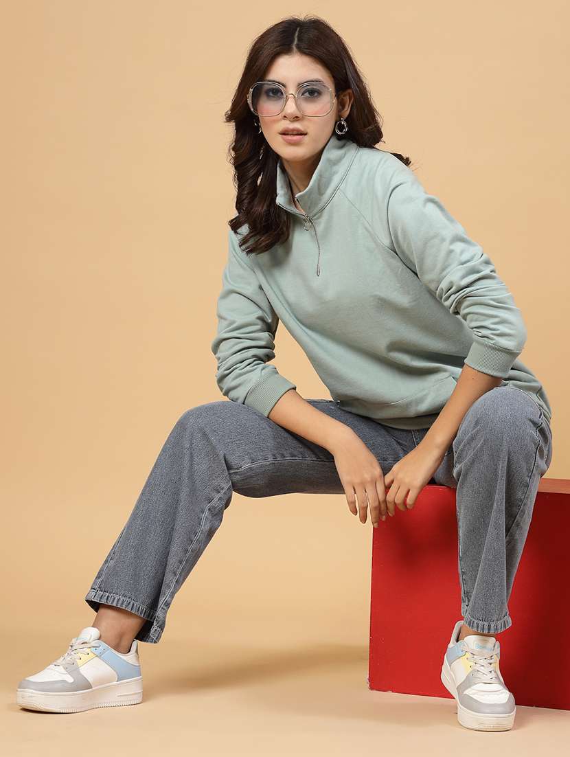 neo mint fleece back print sweatshirt - 21144578 -  Standard Image - 7