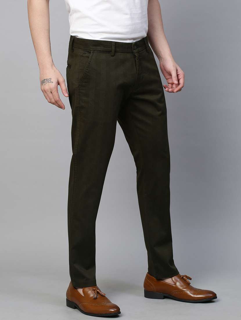green checked printed casual trouser - 21144894 -  Standard Image - 2