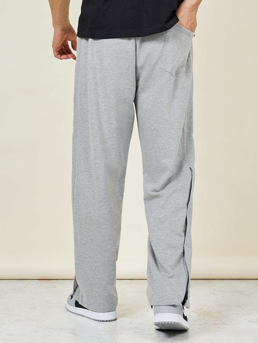 men mid rise cotton full length track pant - 21144940 -  Standard Image - 2