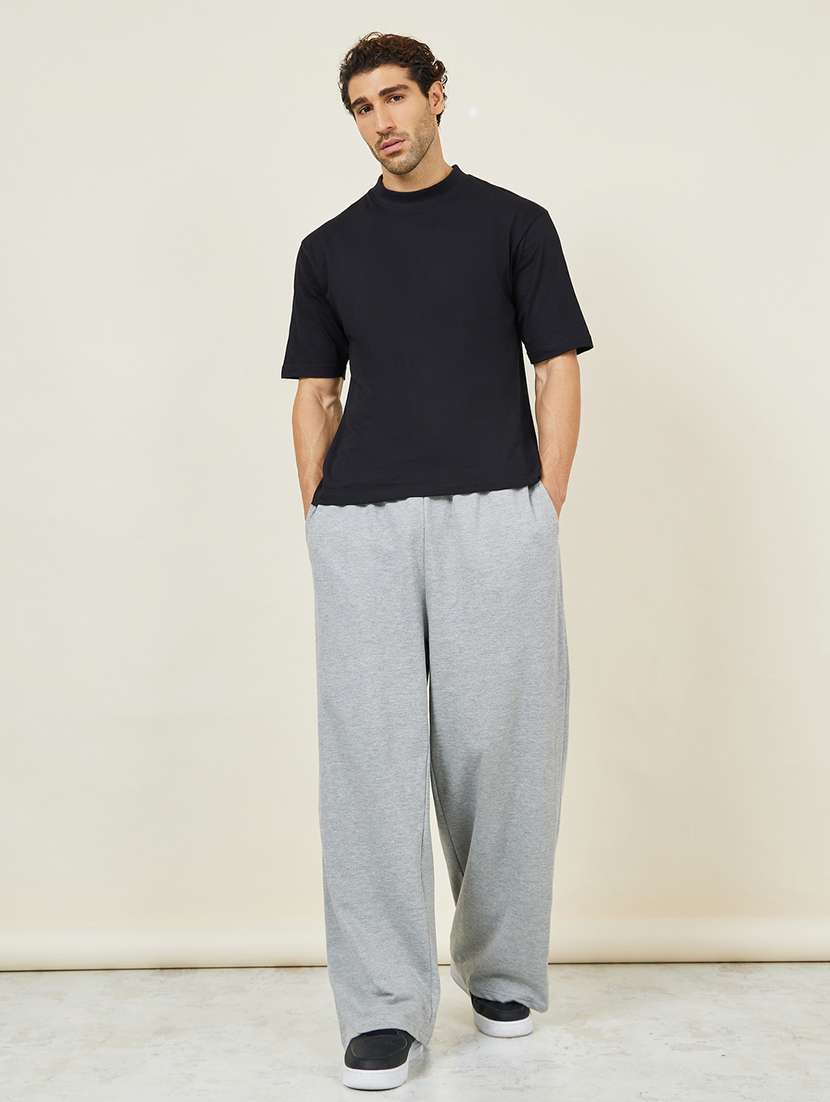men mid rise cotton full length track pant - 21144941 -  Standard Image - 2