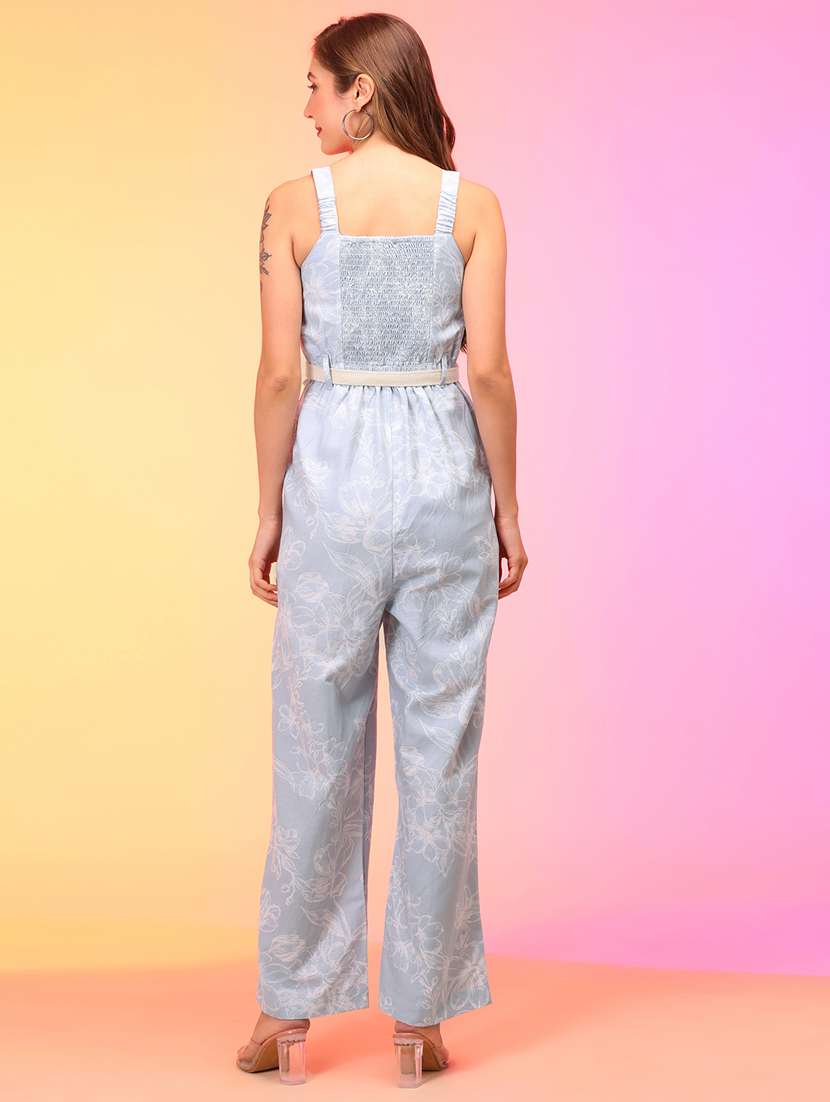 blue floral printed jumpsuit - 21145017 -  Standard Image - 2