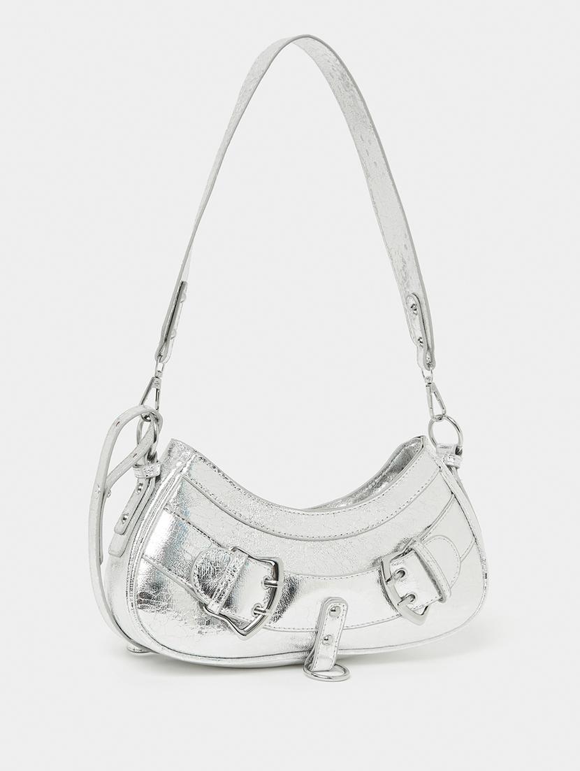 women textured leather handbag - 21145185 - Zoom Image - 0