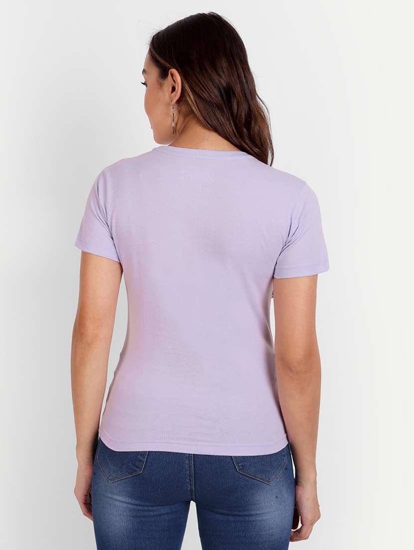 lavender chest printed regular t-shirt - 21145258 - Standard Image - 2