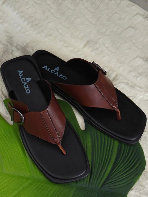 brown slip on slipper - 21145483 - Standard Image - 0