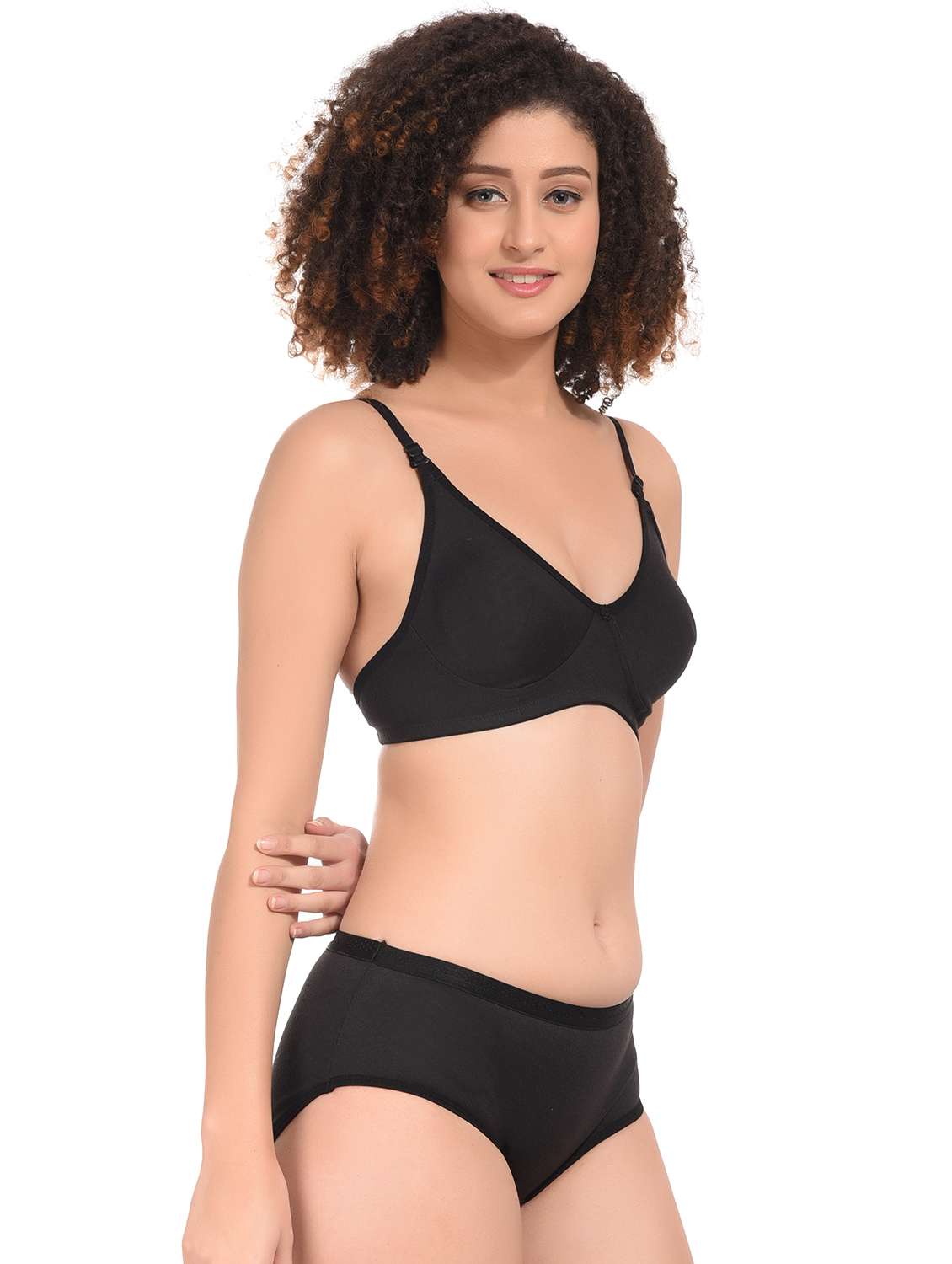 pack of 2 multi coloured hosiery bra and panty set - 21145540 -  Standard Image - 2