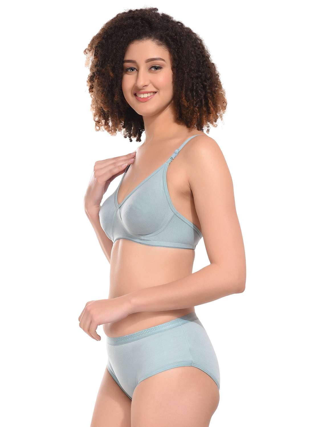 pack of 2 multi coloured hosiery bra and panty set - 21145547 -  Standard Image - 2