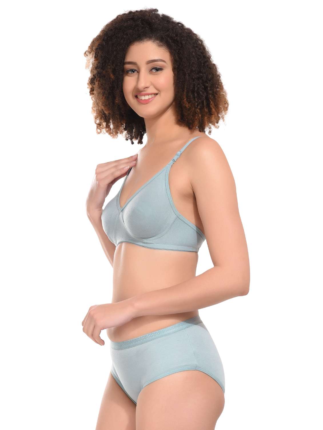 pack of 2 multi coloured hosiery bra and panty set - 21145549 -  Standard Image - 2