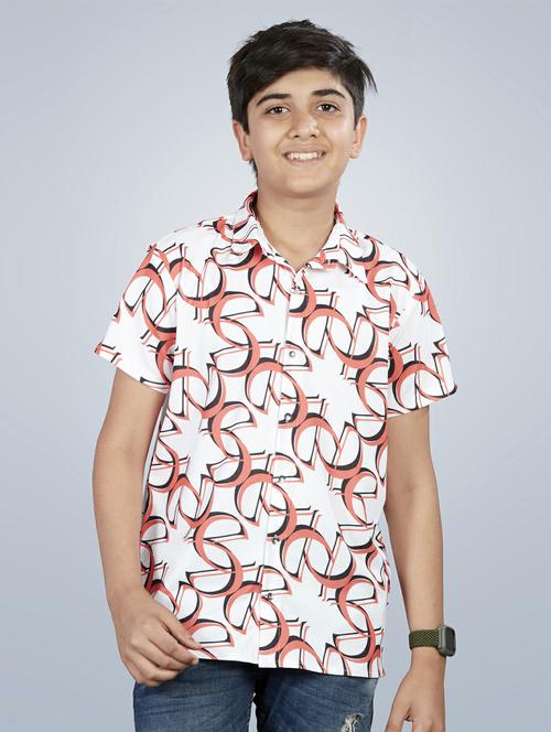 boys printed short sleeves shirt - 21145649 - Standard Image - 0