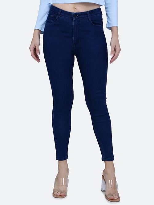 solid blue denim jeans - 21145724 - Standard Image - 0