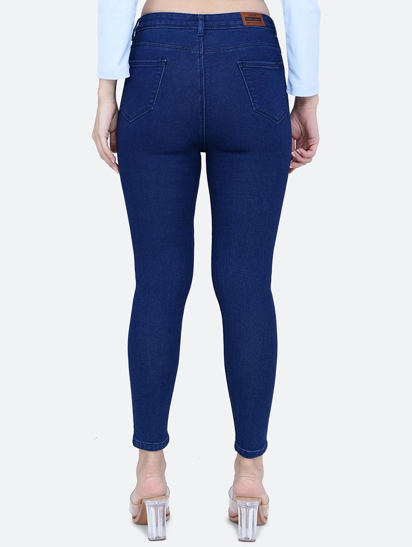 solid blue denim jeans - 21145724 - Standard Image - 2