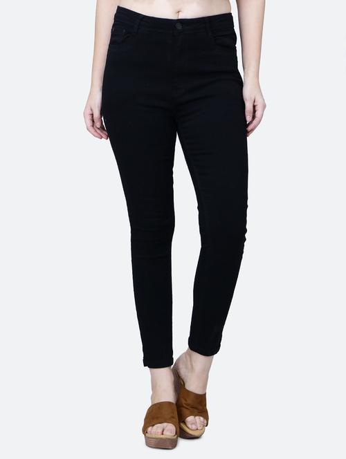 solid black denim jeans - 21145734 -  Standard Image - 0