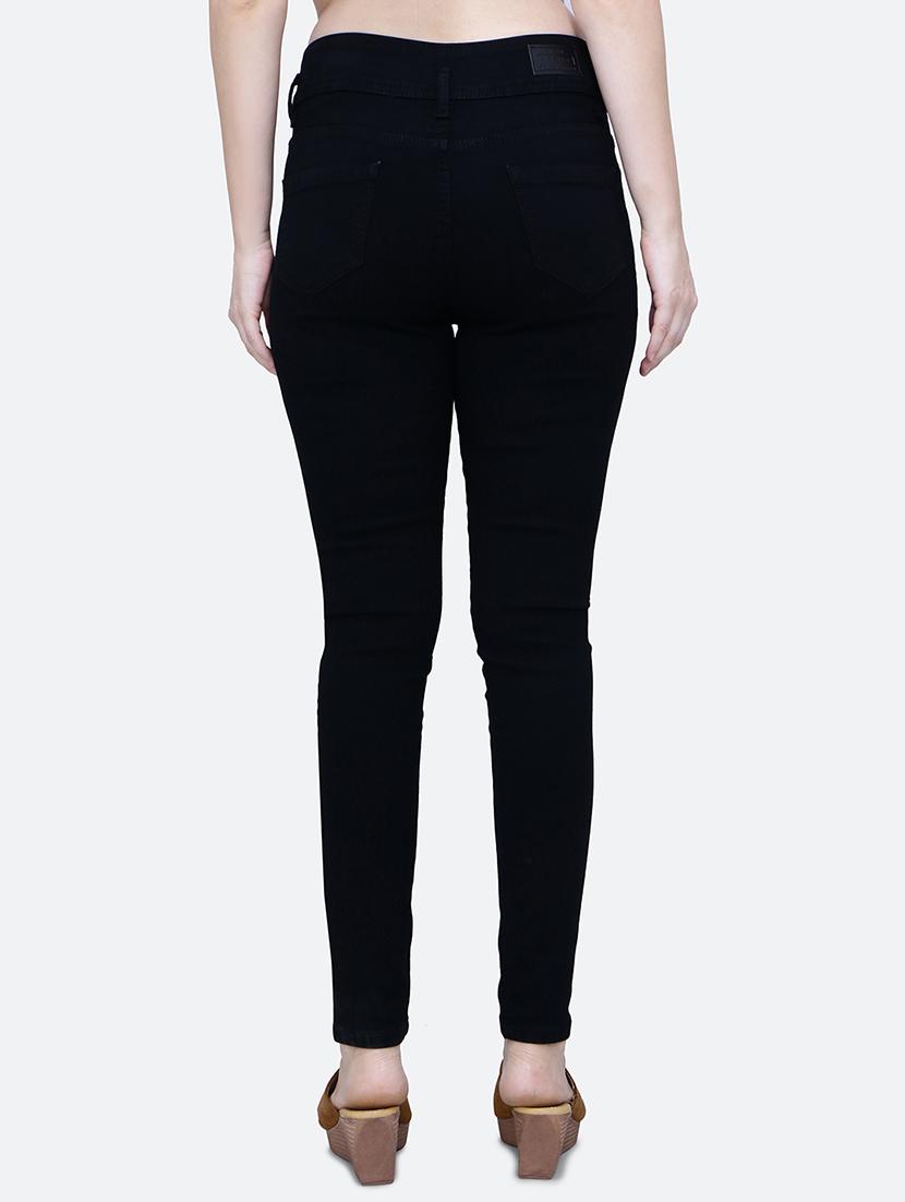 solid black denim jeans - 21145771 - Standard Image - 2